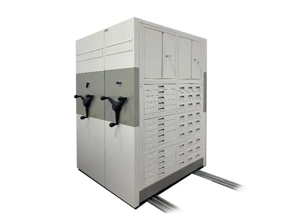 mobile healthcare shelving system