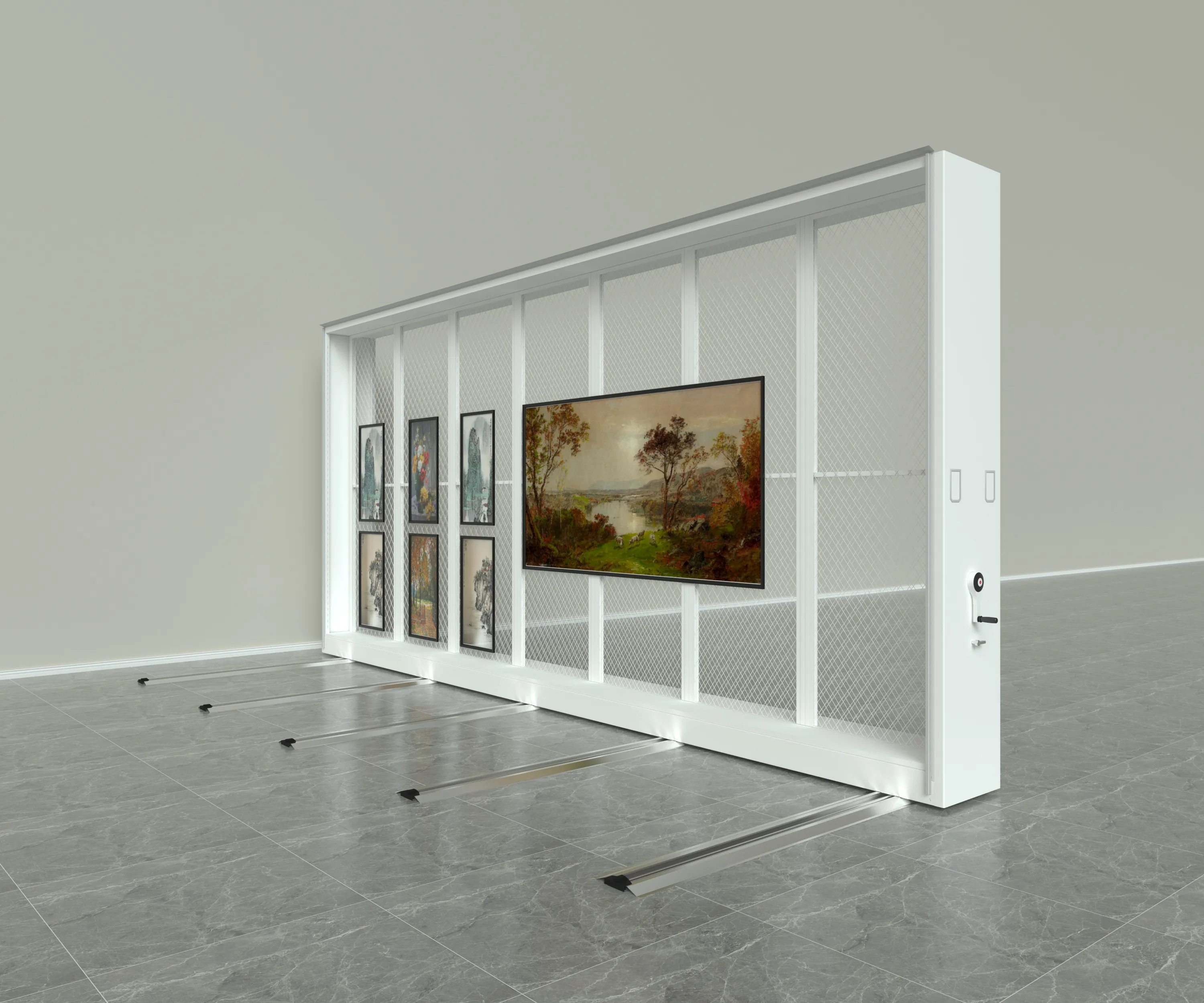 How to design a museum mobile shelving