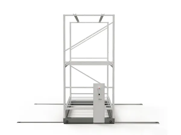What are the features of the lighted plant growth rack